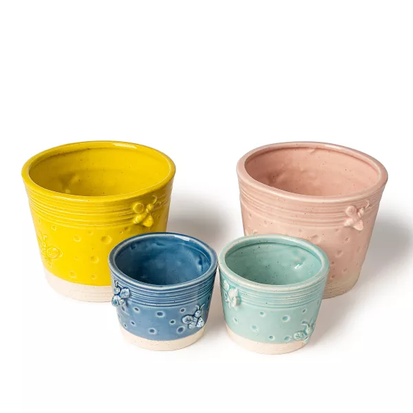 தேன் மெழுகு பீங்கான் மெழுகுவர்த்தி ஜாடி