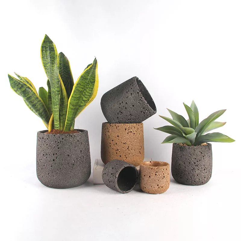 கிளாசிக் ஸ்டோன்வேர் ஆலை பானைகள்