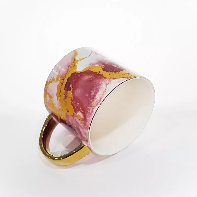 நேர்த்தியான மார்பிள் பேட்டர்ன் செராமிக் குவளை